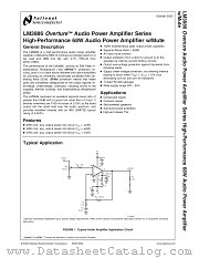 LM3886T datasheet pdf National Semiconductor