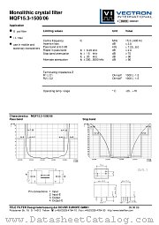 MQF15.3-1500/06 datasheet pdf Vectron