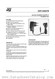 GSP-1206STM/1 datasheet pdf ST Microelectronics