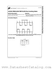 JM38510/30003BCA datasheet pdf National Semiconductor