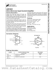 LMC6001CIN datasheet pdf National Semiconductor
