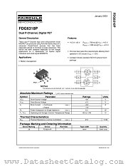 FDG6318P datasheet pdf Fairchild Semiconductor