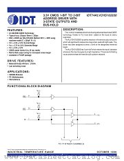 IDT74ALVCHS162830DFG8 datasheet pdf IDT