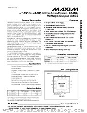 MAX5520 datasheet pdf MAXIM - Dallas Semiconductor