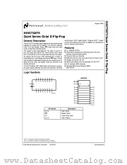 5962R89735012A(54ACTQ273LMQB-R) datasheet pdf National Semiconductor