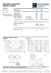 MQF10.7-1500/26 datasheet pdf Vectron