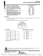 74ACT11032PWR datasheet pdf Texas Instruments