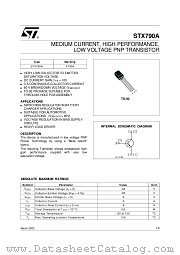 STX790A datasheet pdf ST Microelectronics
