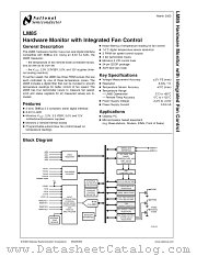 LM85BEVAL datasheet pdf National Semiconductor