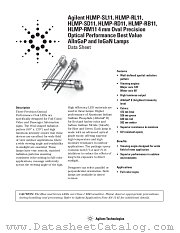 HLMP-RB11-D0000 datasheet pdf Agilent (Hewlett-Packard)