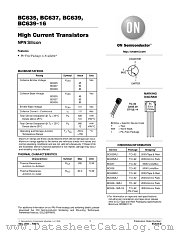 BC635ZL1 datasheet pdf ON Semiconductor