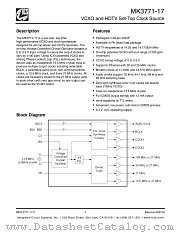 MK3771-17 datasheet pdf Texas Instruments