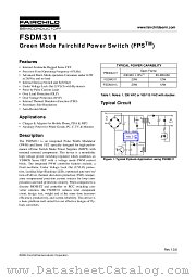 FSDM311 datasheet pdf Fairchild Semiconductor