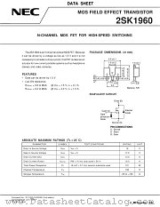 2SK1960-T2 datasheet pdf NEC