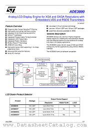 ADE3800SXL datasheet pdf ST Microelectronics