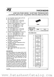 74VCX162245 datasheet pdf ST Microelectronics