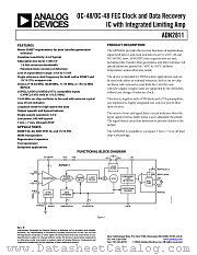 ADN2811ACP-CML datasheet pdf Analog Devices