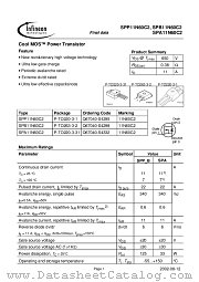 SPP11N60C2 datasheet pdf Infineon