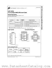 JM38510/33401BDA datasheet pdf National Semiconductor