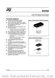 M48T86PC1 datasheet pdf ST Microelectronics