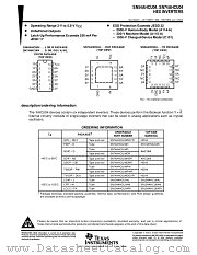 SNJ54AHCU04FK datasheet pdf Texas Instruments