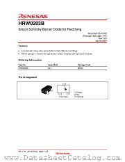 HRW0203B datasheet pdf Renesas