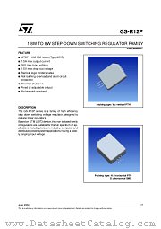 GS-R12P datasheet pdf ST Microelectronics