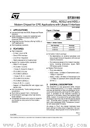 ST20190 datasheet pdf ST Microelectronics