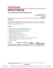 HD74LV1GW14A datasheet pdf Renesas