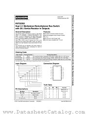 FST32253MX datasheet pdf Fairchild Semiconductor