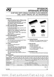 ST72314J4B6 datasheet pdf ST Microelectronics