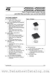 UPSD3233BV-24U6 datasheet pdf ST Microelectronics