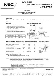 UPA1709G-E1 datasheet pdf NEC