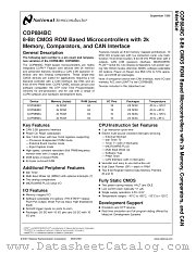 COPBC685-XXX/WM datasheet pdf National Semiconductor