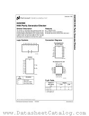 5962-9220101MDA(54AC280FMQB) datasheet pdf National Semiconductor