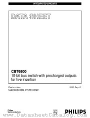 CBT6800PW datasheet pdf Philips