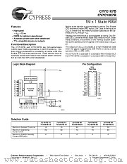 CY7C107B-15VC datasheet pdf Cypress