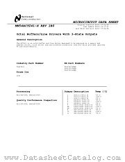 5962-8984701VSA(54ACT241W-QMLV) datasheet pdf National Semiconductor