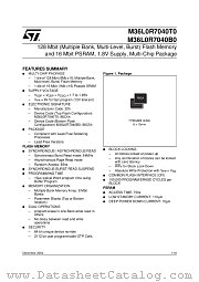 M36L0R7040T0 datasheet pdf ST Microelectronics
