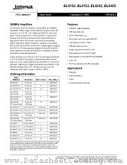 EL5152 datasheet pdf Intersil