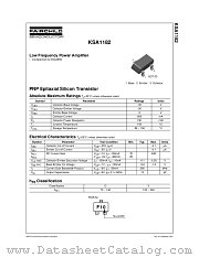 KSA1182OMTF datasheet pdf Fairchild Semiconductor