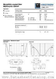 MQF34.816-1500/07 datasheet pdf Vectron