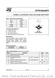 STTH120L06TV datasheet pdf ST Microelectronics