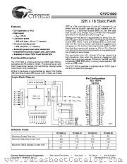 CY7C1020-10VC datasheet pdf Cypress