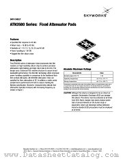 ATN3580-01 datasheet pdf Skyworks Solutions
