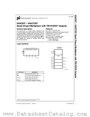 5962-8870301EA(54AC257DMQB) datasheet pdf National Semiconductor
