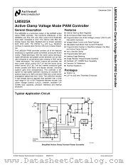 LM5025AMTCX datasheet pdf National Semiconductor