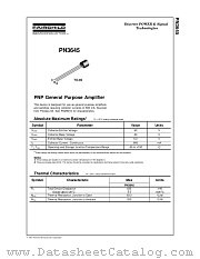 PN3645_D26Z datasheet pdf Fairchild Semiconductor