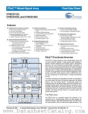 CY8C21223-24PVXI datasheet pdf Cypress