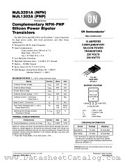 MJL3281A datasheet pdf ON Semiconductor